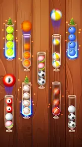 Color Ball Sort Wooden Puzzle screenshot 6